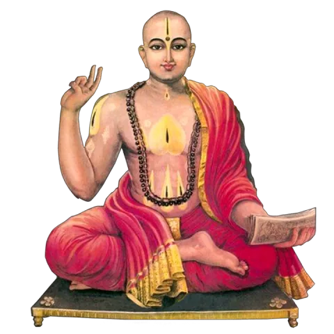 Sri Madhvacharya, founder of the Dvaita tradition followed by Madhwa Brahmin and Vaishnava Brahmin families — Kannada Brahmin, Tulu Brahmin, Konkani Brahmin and Marathi Brahmin matrimony across Udupi, Mangaluru, Bengaluru, Mumbai and Pune — for Smartha Brahmin, Madhwa Brahmin, Sri Vaishnava Brahmin, Iyengar Brahmin and Iyer Brahmin families