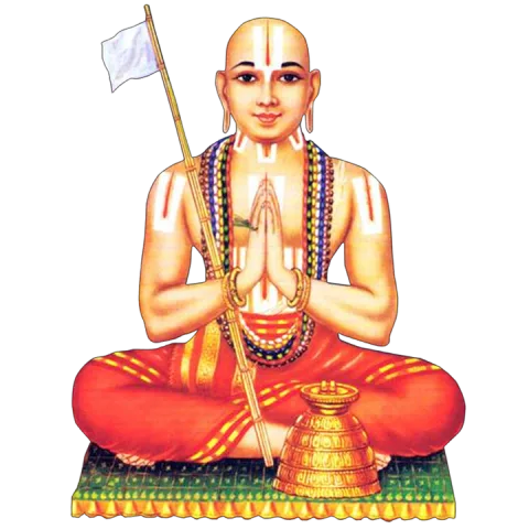 Sri Ramanujacharya, founder of the Vishishtadvaita tradition followed by Sri Vaishnava Brahmin and Iyengar Brahmin families — Tamil Brahmin, Kannada Brahmin and Telugu Brahmin matrimony across Chennai, Bengaluru, Mysuru and Hyderabad — for Smartha Brahmin, Madhwa Brahmin, Sri Vaishnava Brahmin, Iyengar Brahmin and Iyer Brahmin families