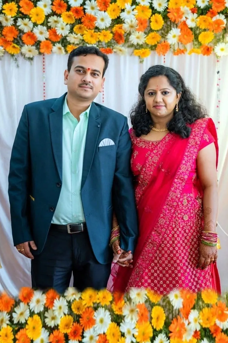 NRI Kannada Brahmin and Telugu Brahmin matrimony success couple — for Smartha Brahmin, Madhwa Brahmin, Sri Vaishnava Brahmin, Iyengar Brahmin and Iyer Brahmin families from Australia