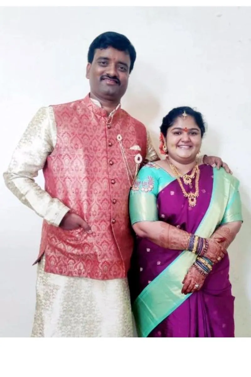 Kannada Brahmin and Telugu Brahmin matrimony success couple — for Smartha Brahmin, Madhwa Brahmin, Sri Vaishnava Brahmin, Iyengar Brahmin and Iyer Brahmin families from Bengaluru Karnataka